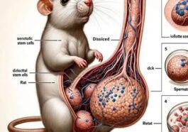 L'image du rat avec des organes génitaux énormes figurant dans un article scientifique soumis à une évaluation par les pairs / Crédit : Frontiers in Cell and Developmental Biology 2024.