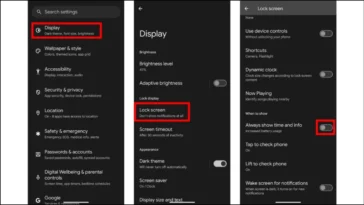 14 Meilleurs Conseils et Astuces pour Économiser la Batterie des Téléphones Pixel 20 Désactivez l'écran toujours actif