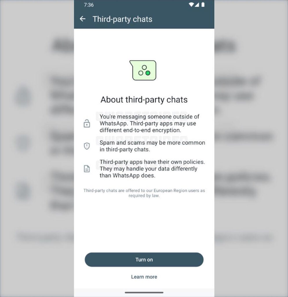 WhatsApp prépare l'intégration avec d'autres services de messagerie mais met en garde contre les dangers 3 L'intégration de la messagerie WhatsApp met en danger le DMA