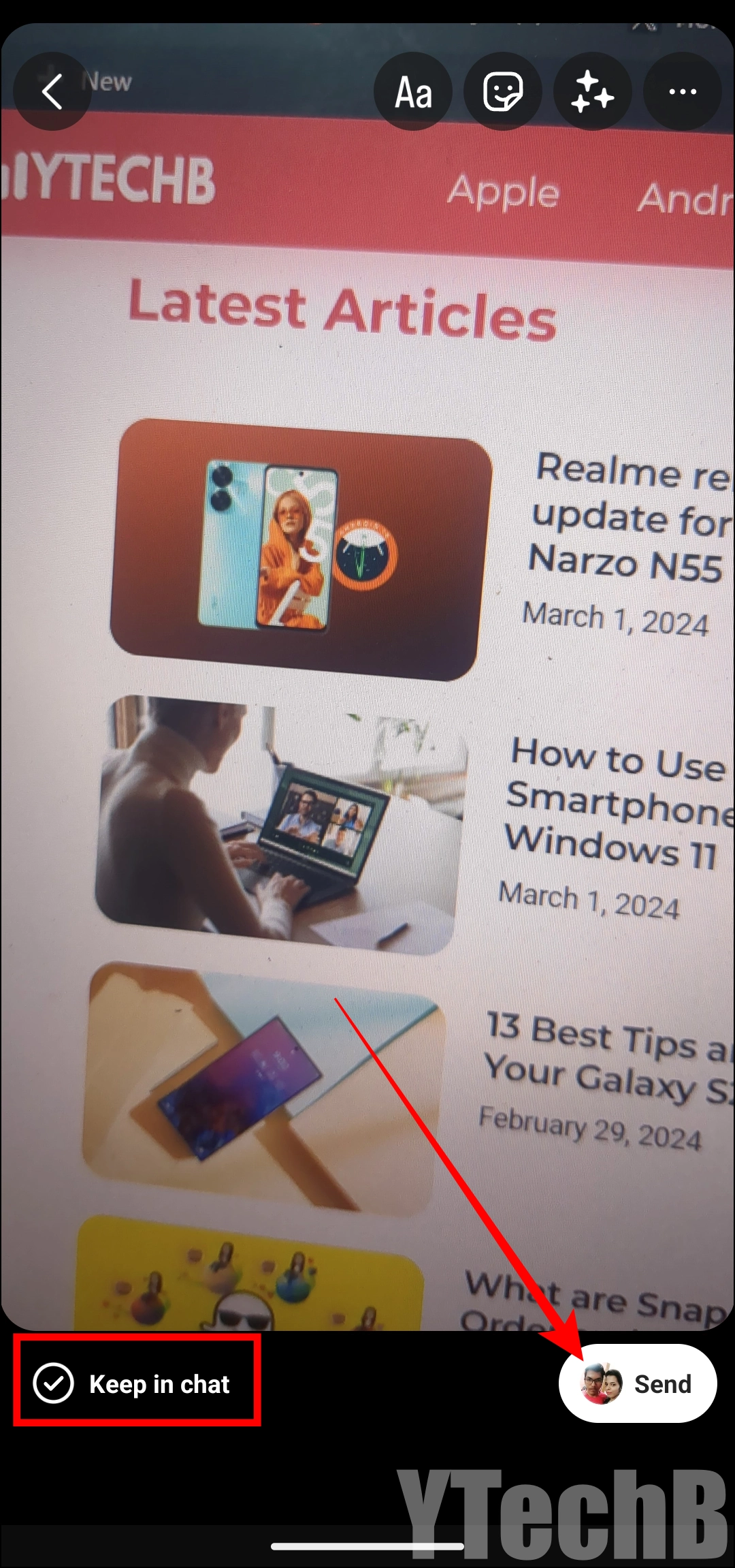 Comment enregistrer une storie Instagram avec de la musique (solutions 2024) 5 Envoyer une story à un utilisateur sur Instagram