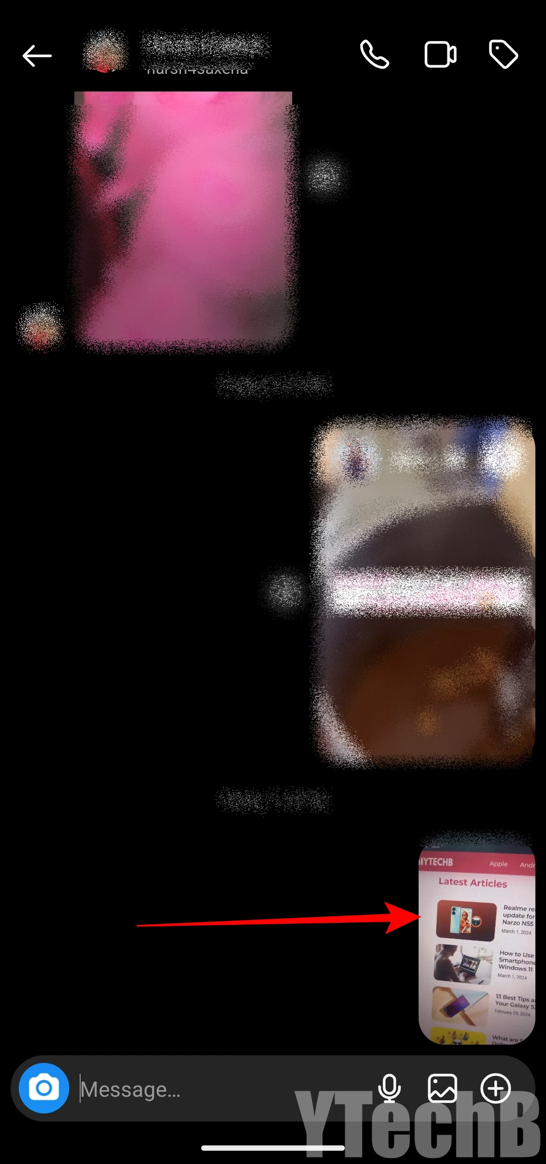 Comment enregistrer une storie Instagram avec de la musique (solutions 2024) 6 Maintenez le doigt appuyé sur la story vidéo envoyée
