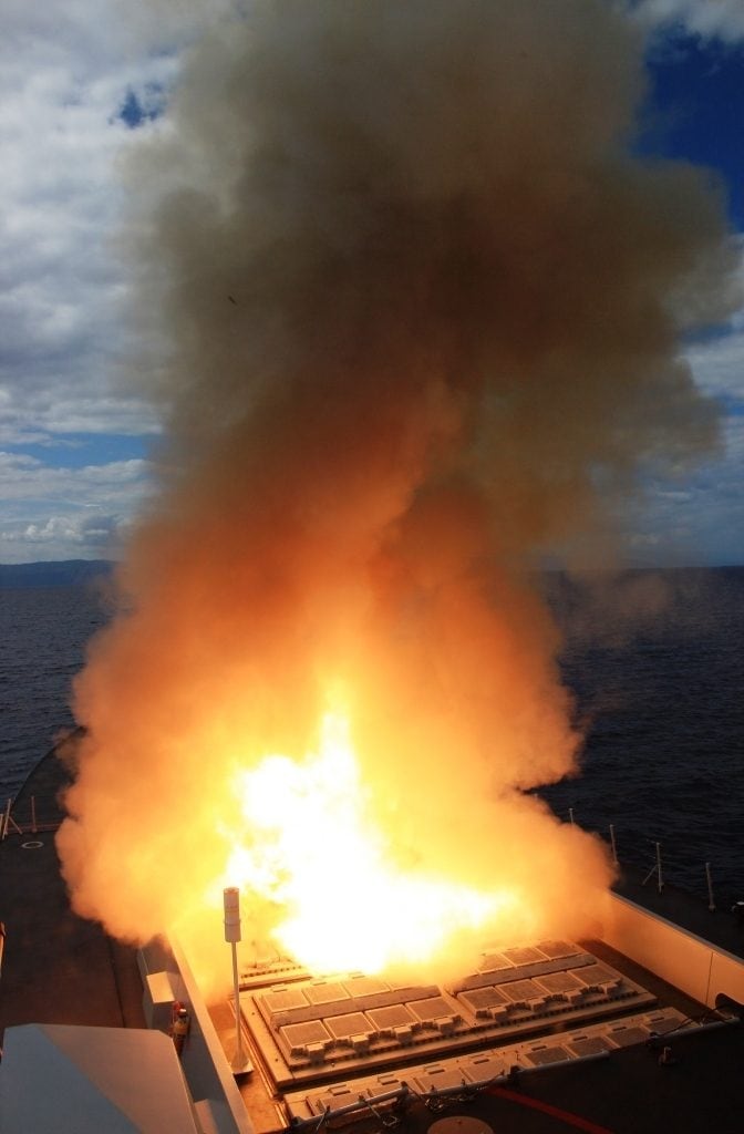 Lancement d'un missile Aster. Crédit : ItalianLarry / Wikipedia