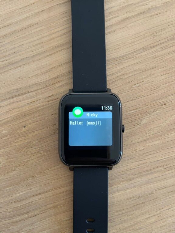 Apple Watch vs. Clone à 20€ : Vainqueur indiscutable 3 Apple Watch Kopie Nachricht