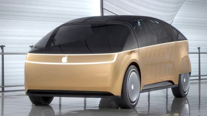 Apple a dépensé 10 milliards pour un projet automobile qui a échoué et a envisagé d'acheter Tesla 4 Illustration de voiture électrique Apple avec inspiration Canoo