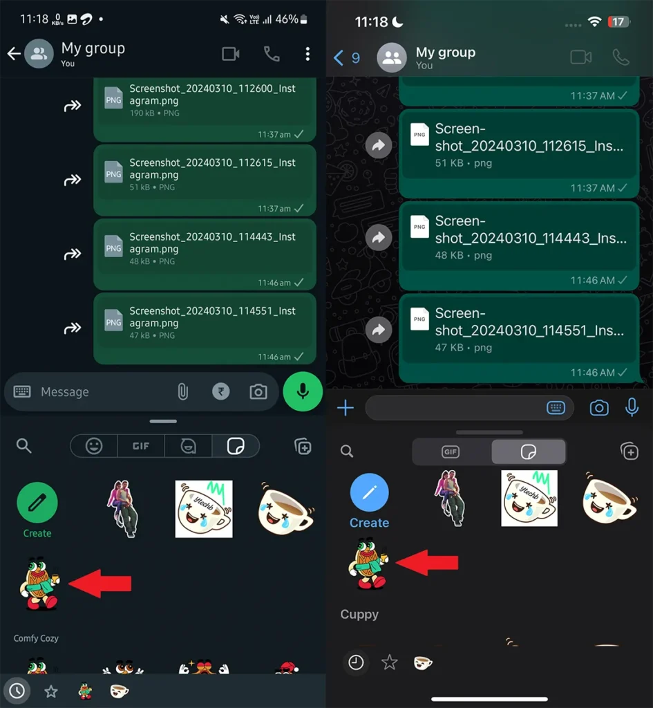 Comment modifier les autocollants dans WhatsApp