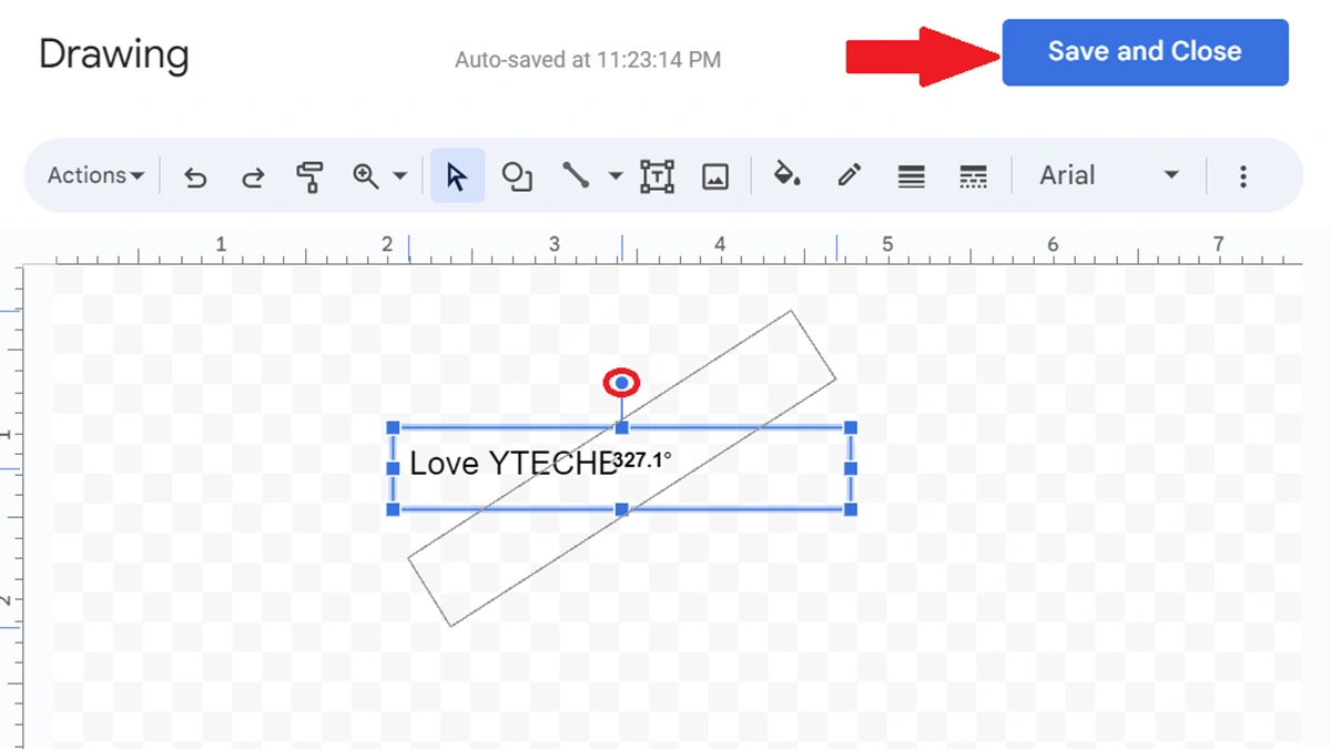 Comment faire pivoter du texte dans Google Docs