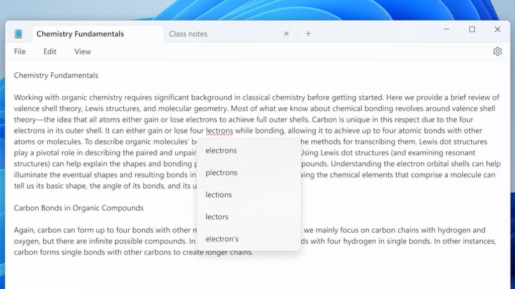 Microsoft apporte du nouveau ! La correction orthographique arrive dans le Bloc-notes de Windows 11 3 Correction orthographique du Bloc-notes de Microsoft Windows 11