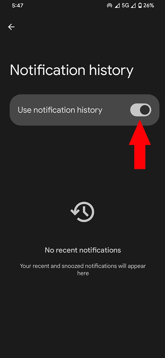 Comment consulter l'historique des notifications sur Android 4 Voir l'historique des notifications sur Android
