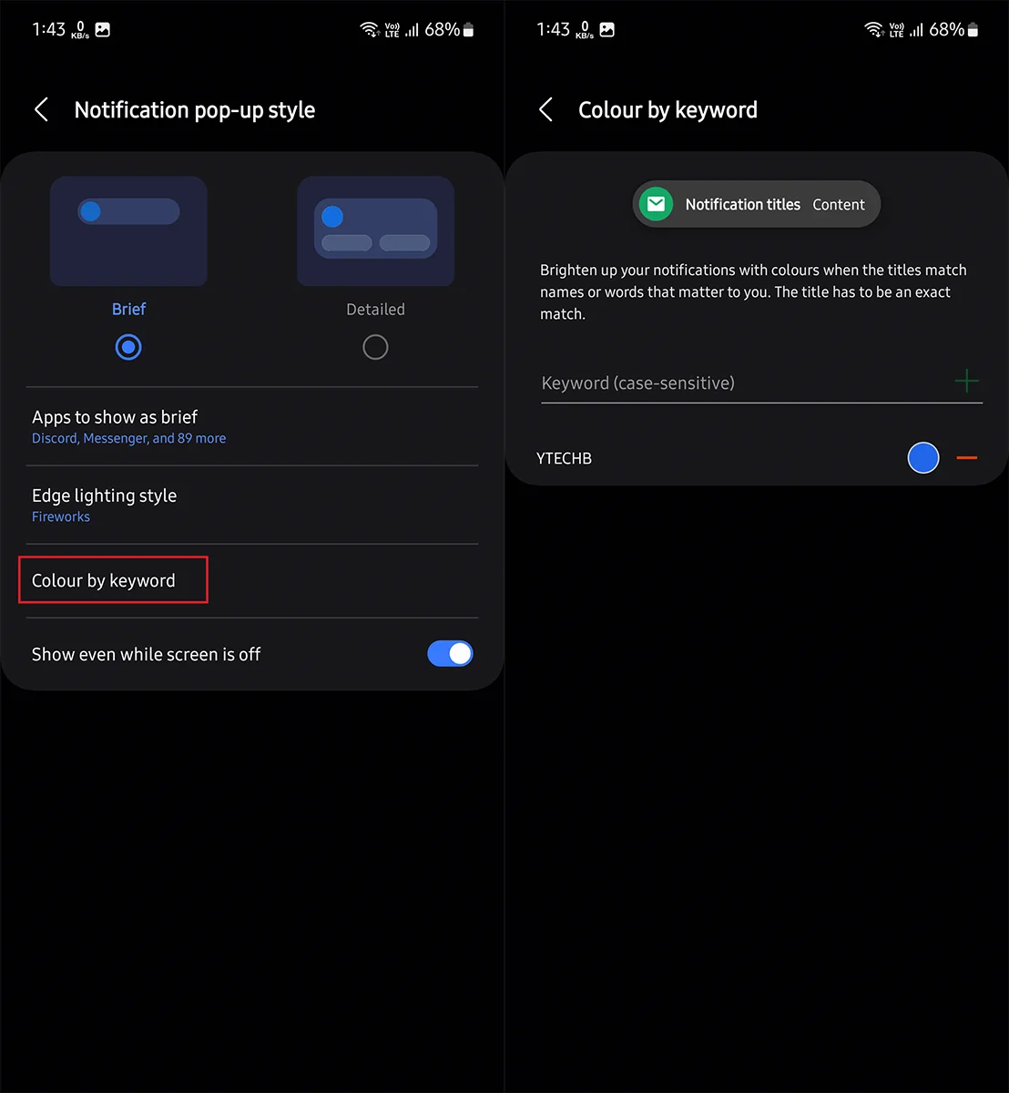 Comment personnaliser les notifications d'éclairage de bord sur les téléphones Galaxy 5 Personnaliser Edge Lighting sur Samsung Galaxy
