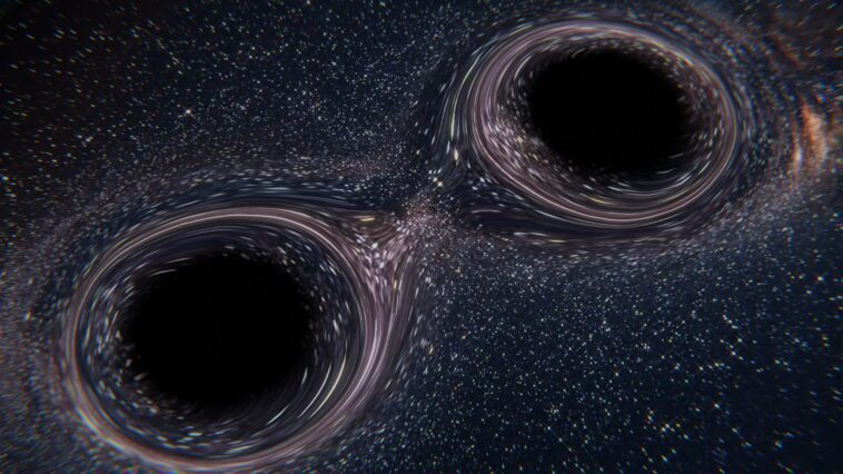 Les astronomes découvrent pourquoi un système binaire de trous noirs a le hoquet 1 Astronomers discover why a binary black hole system has the hiccups