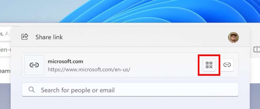 Microsoft propose un moyen utile de partager des fichiers et des liens vers Windows 11 3 Partage de codes QR Microsoft Windows 11