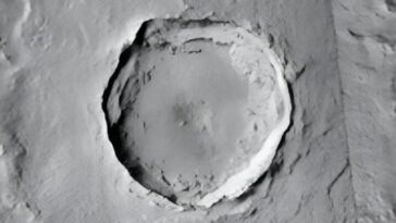 Astéroïde a laissé Mars avec 2 milliards de cratères 5 Asteroide deixou Marte com 2 mil milhões de crateras