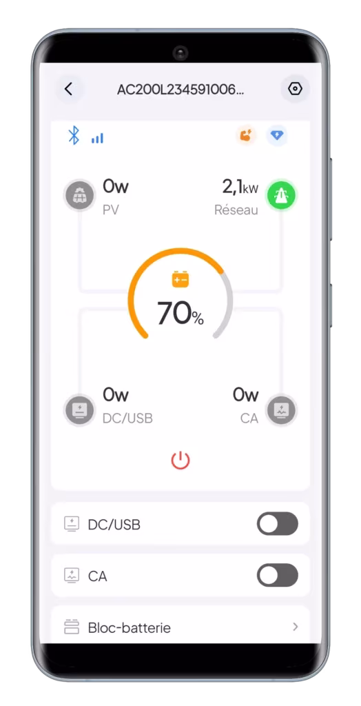 TEST Batterie BLUETTI AC200L: Nouvelle version plus rapide, silencieuse et compacte de l'AC200MAX 24 Bluetti Ac200l Application Mobile (1)