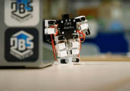Il s'agit du plus petit robot humanoïde du monde : il a la taille d'un stylo