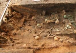 Énorme fosse remplie de morts de la peste émergeant lors de fouilles de construction : des centaines de squelettes trouvés 14 Parte degli scheletri trovati nella fossa comune. Credit: In Terra Veritas
