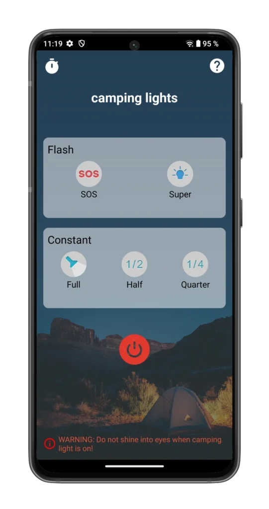 FOSSiBOT F106 Pro en TEST: Le premier smartphone solide avec lampe de camping et haut-parleur 103 dB 15 Fossibot F106 Pro Camping Lamp App