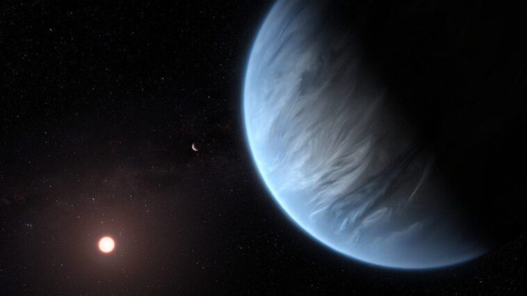 Possibles traces de vie extraterrestre sur la planète K2-18b : début d'une enquête pour le confirmer 1 Illustration d'une exoplanète