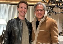 Mark Zuckerberg meets with Nvidia CEO Jensen Huang, calls him the Taylor Swift of Tech