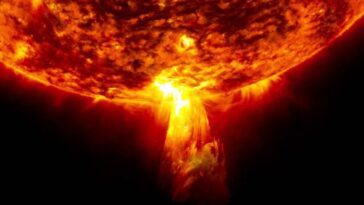 Mercure a été frappé par une éruption solaire 40 fois plus grande que la Terre 18 Illustration de l'explosion coronale du Soleil