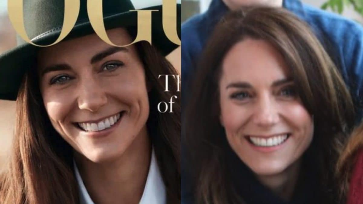 Nouveau mystère autour de la photo de Kate, a-t-elle changé son visage avec une vieille photo ? La comparaison 2 Image