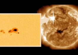 Fotografias da mancha solar AR3590 mostram que é a maior do Ciclo Solar 25