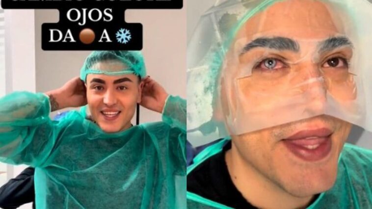 Un tiktoker italien a fait changer la couleur de ses yeux : comment fonctionne l'opération 1 LUCKYY_JOHN | Photo de profil TikTok
