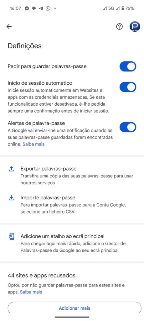 Plus de sécurité de la part de Google ? Vous pouvez maintenant importer vos mots de passe sur Android 3 Importation du gestionnaire de mots de passe Google Android
