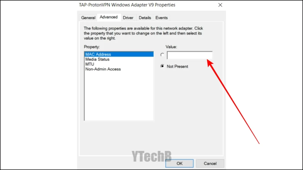 Comment changer l'adresse MAC sur Windows 10 et 11 3 Valeur MAC de l'adaptateur réseau