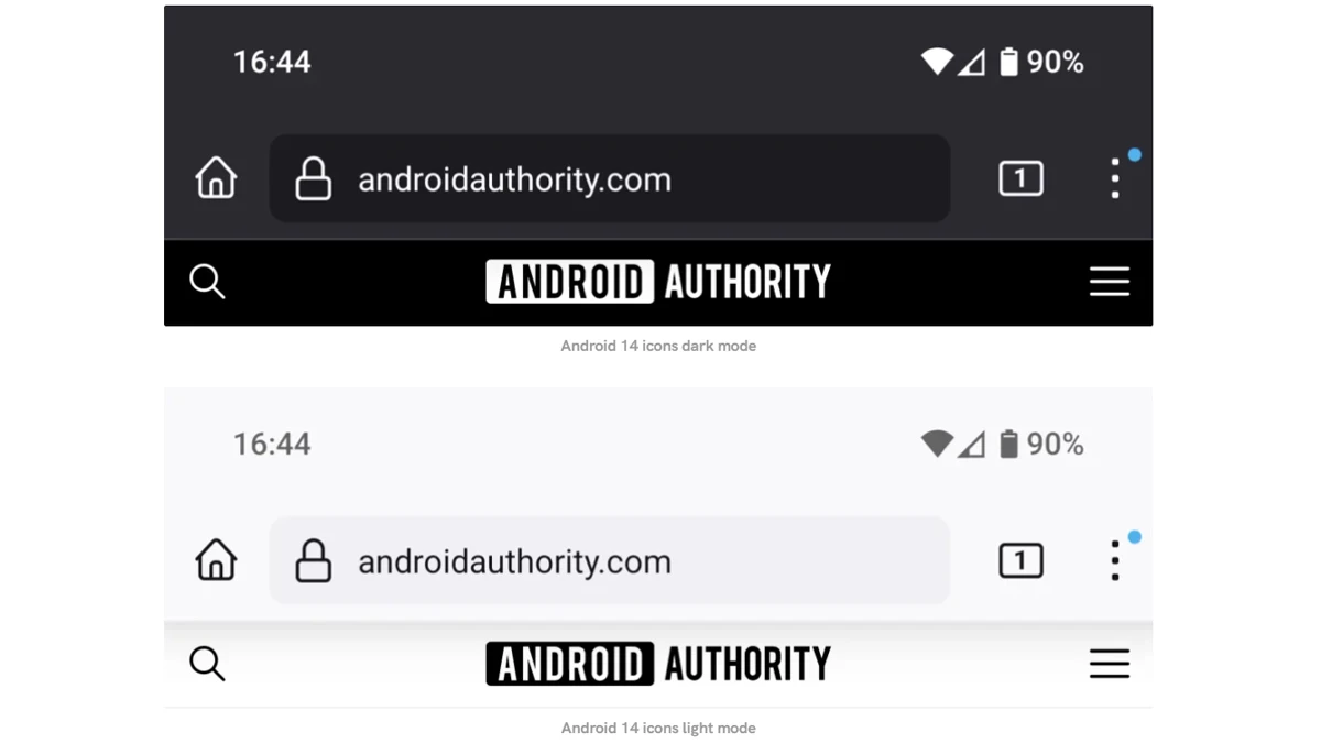 Android 15 pour remanier les indicateurs et icônes de la barre d'état 3 android 15 status bar design leak