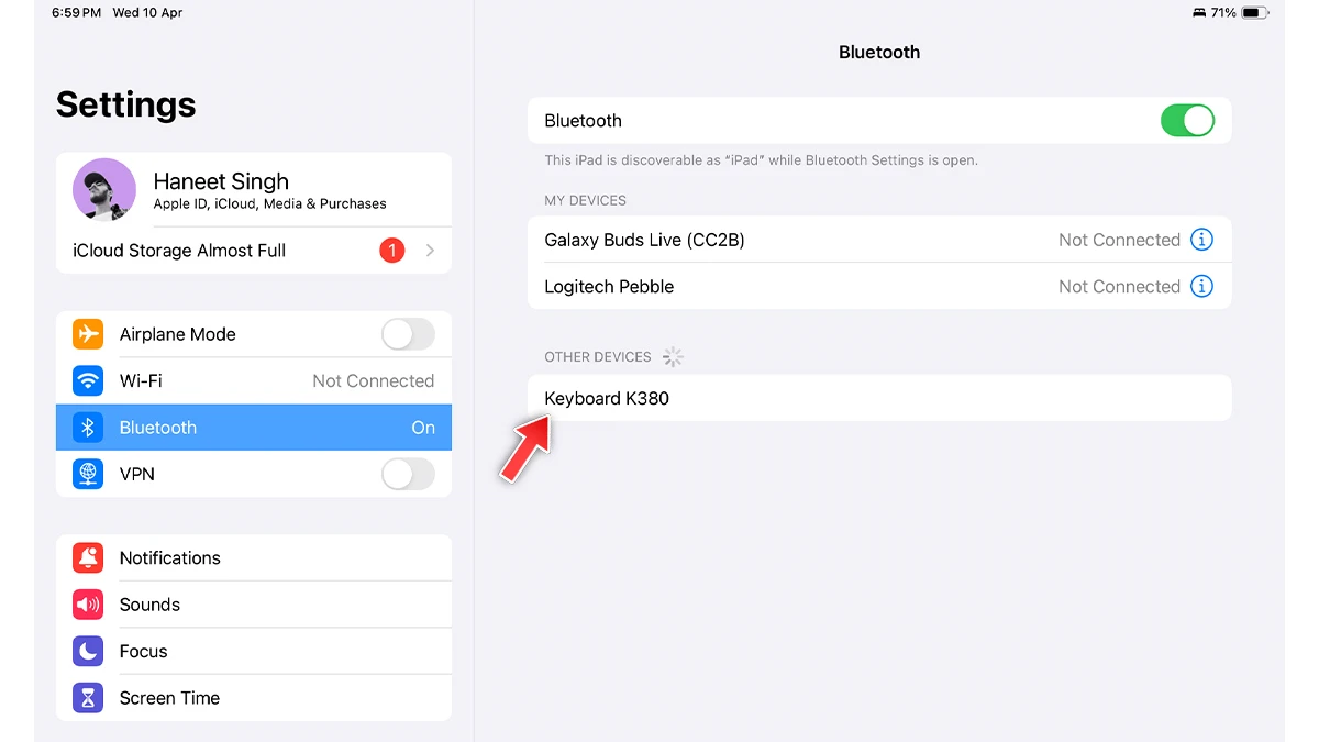 Comment connecter le clavier sans fil Logitech à un iPad et à un iPhone 3 Comment connecter un clavier sans fil Logitech à un iPad
