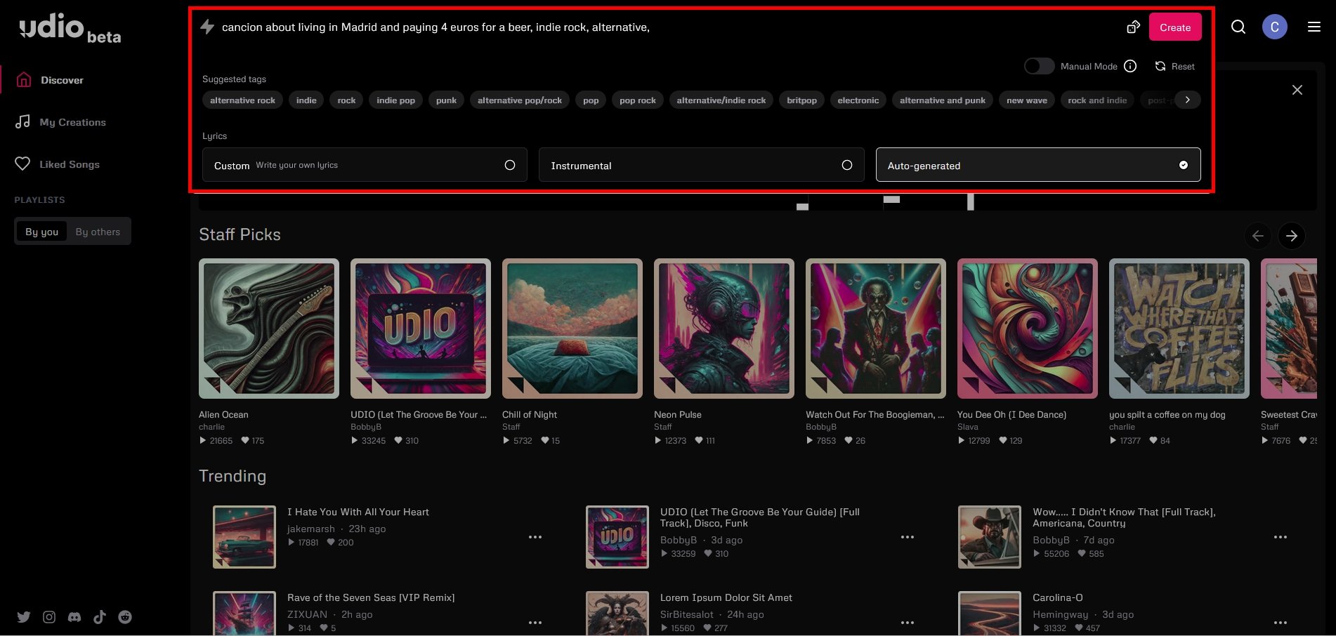 Cette nouvelle IA te permet de générer ta propre musique totalement gratuitement 3 Comment créer des chansons par IA avec Udio