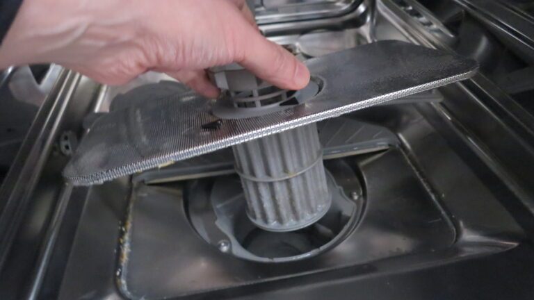 Filtre retiré du lave-vaisselle