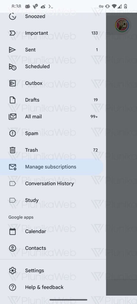 Abonnements aux e-mails Google Gmail