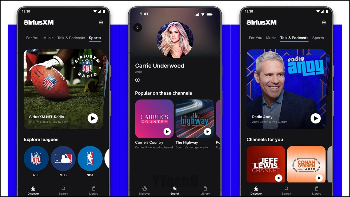 10+ Meilleures Applications Musicales pour Android pour Élever l'Expérience d'Écoute 8 SiriusXM