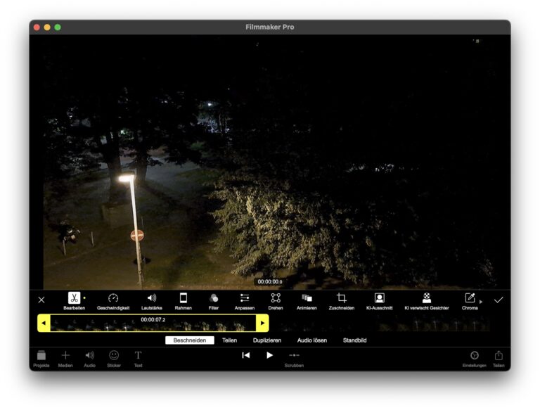 Montage vidéo sur MacOS : Atteindre le bonheur avec 4 applications gratuites 5 Filmmaker Pro Mac Videoschnitt App