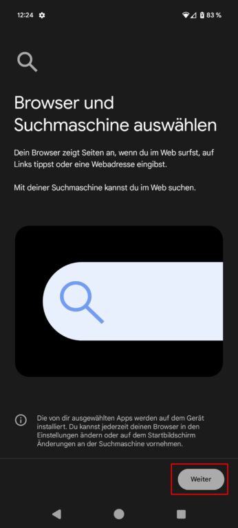Android : Comment modifier le navigateur et le moteur de recherche par défaut 3 02 - ... d'abord sur une page d'explication, puis...