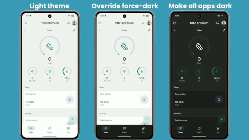 Android 15 pourrait apporter une solution aux applications pour lesquelles le mode sombre n'est pas disponible 3 Applications du mode sombre de Google Android 15