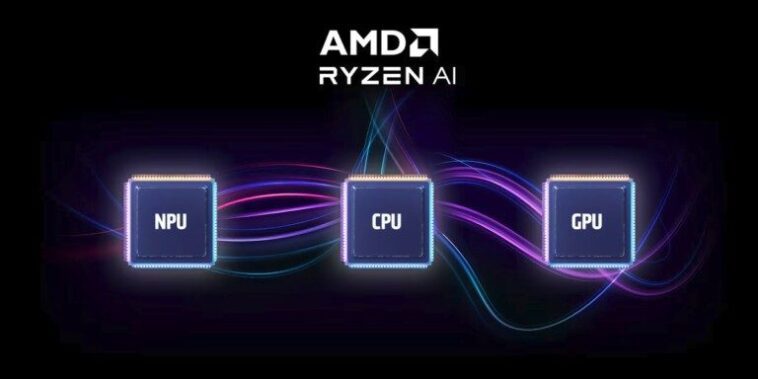 AMD Ryzen AI: Intelligence artificielle pour votre ordinateur portable Windows 1 La NPU effectue des calculs d'IA directement sur l'ordinateur. (Photo : AMD)