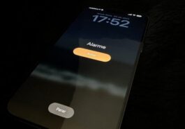 Illustration de l'interface Alarmes sur iOS