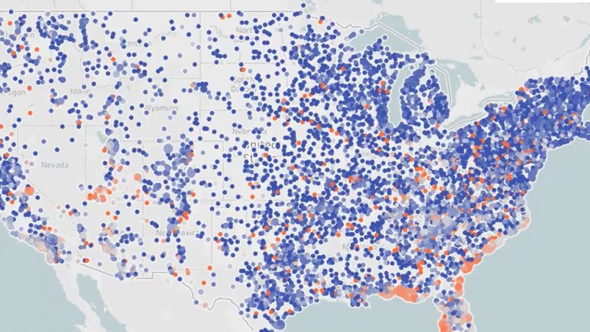 Cette carte montre à quel point les États-Unis sont obsédés par l'éclipse 2 AIRDNA | La mappa degli affitti