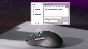 Cette souris sans fil dispose d'un bouton ChatGPT dédié 9 Cette souris sans fil a un bouton dédié à ChatGPT