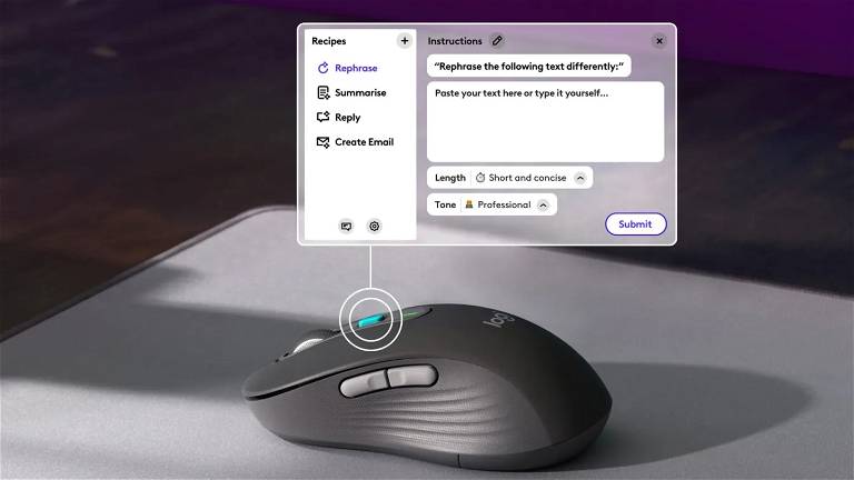 Cette souris sans fil dispose d'un bouton ChatGPT dédié 2 Cette souris sans fil a un bouton dédié à ChatGPT