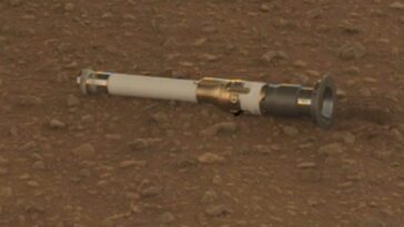 Échantillons de Mars sur Terre : l'annonce très attendue de la NASA 4 Un tube rempli d'échantillons martiens par le rover Perseverance. Crédit : NASA/JPL-Caltech