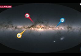 Ilustração do buraco negro detetado em dados da missão Gaia da ESA