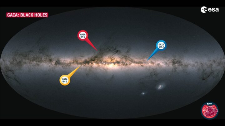 Découverte du trou noir stellaire le plus massif à ce jour "près de nous" 2 Ilustração do buraco negro detetado em dados da missão Gaia da ESA