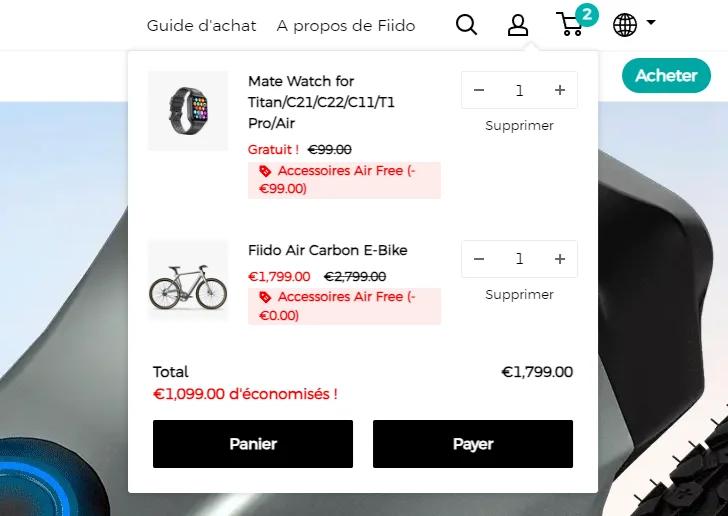 Fiido Air: le nouveau vélo électrique innovant ultra-léger en fibre de carbone 13 Fiido Air Order