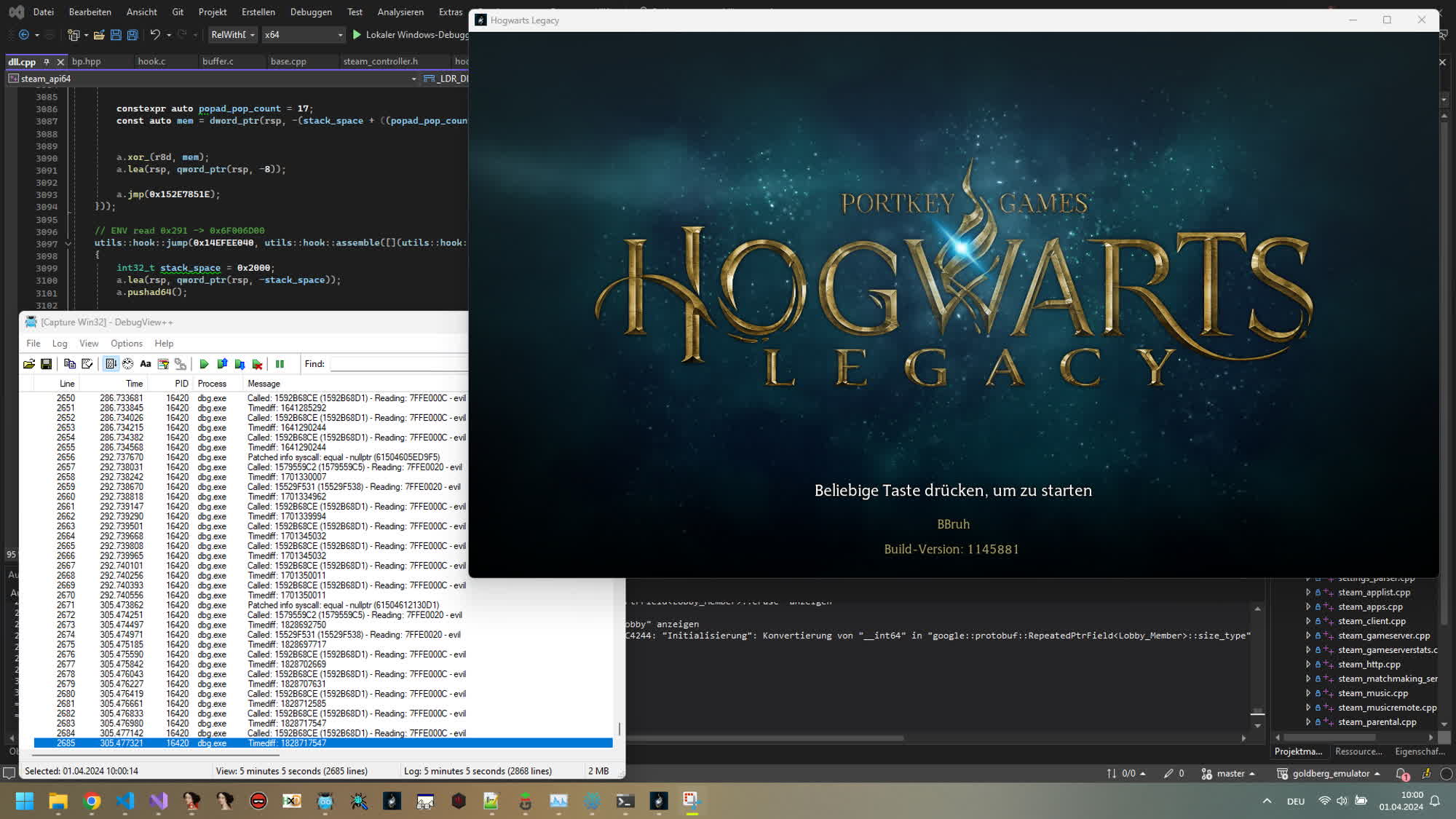 Un développeur se penche sur le DRM Denuvo et exécute Poudlard Legacy sur un PC secondaire 2 Le developpeur se penche sur Denuvo DRM pour executer Poudlard