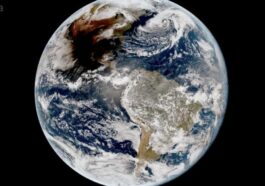 ESA | L'eclissi vista dal satellite GOES-16 dell'agenzia NOAA