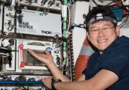 Astronauts aboard the ISS craft miles of technically superior optical fiber