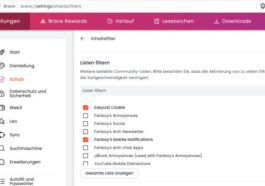 Masquer automatiquement la bannière de cookies - sur mobile et sur PC 112 Bloquer la bannière de cookies Brave
